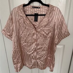 Silk Striped Pajama Set